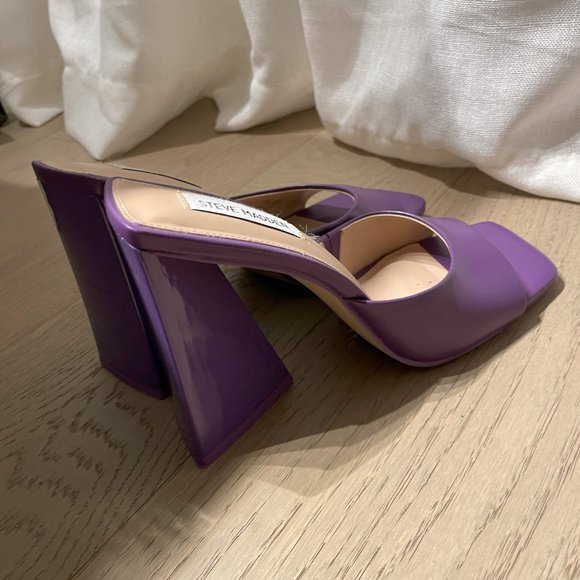 Purple sandals with triangle heels - STEVE MADDEN - Picture 5 of 6